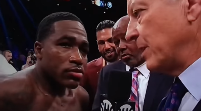andrien broner goes off at showtime's Jim Gray