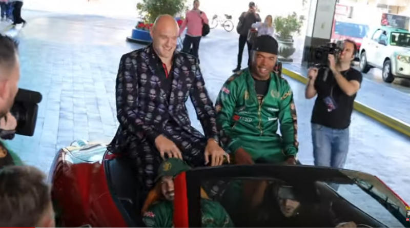 watch fury arrive in las vegas