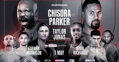 Derek Chisora vs Joseph Parker fight info
